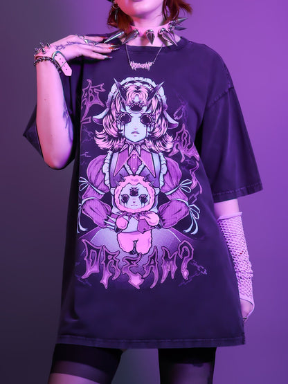 SWEET NIGHTMARES - Oversize Short Sleeve T-shirt